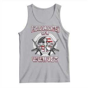 Proud Daughter Of A WWII Vet Tank Top World War 2 Veteran WW2 TS02 Athletic Heather Print Your Wear