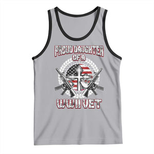 Proud Daughter Of A WWII Vet Tank Top World War 2 Veteran WW2 TS02 Athletic Heather Black Print Your Wear