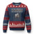 Veteran Suicide Awareness Ugly Christmas Sweater Do Not Give In To The War Within Patriotic US Flag TS02 Navy Red Print Your Wear