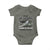 P-47 Thunderbolt WWII Airplane Baby Onesie American Muscle Vintage TS02 Military Green Print Your Wear