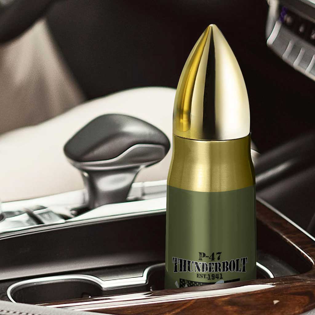 P-47 Thunderbolt WWII Airplane Bullet Tumbler American Muscle Vintage TS02 Print Your Wear
