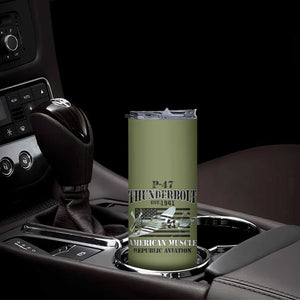 P-47 Thunderbolt WWII Airplane Skinny Tumbler American Muscle Vintage TS02 Print Your Wear