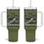 P-47 Thunderbolt WWII Airplane Tumbler With Handle American Muscle Vintage TS02 One Size: 40 oz Military Green Print Your Wear