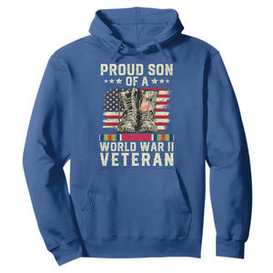 Proud Son Of World War 2 Veteran Hoodie WWII Vet Pride TS02 Royal Blue Print Your Wear