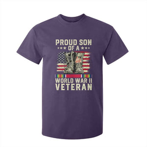 Proud Son Of World War 2 Veteran T Shirt For Kid WWII Vet Pride TS02 Purple Print Your Wear