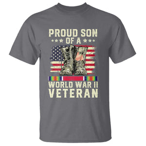 Proud Son Of World War 2 Veteran T Shirt WWII Vet Pride TS02 Charcoal Print Your Wear