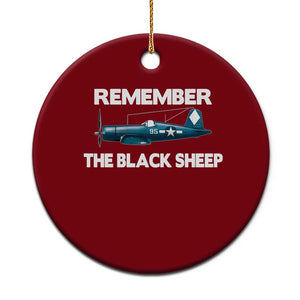 CORSAIR WWII HISTORY Ceramic Ornament Black Sheep Squadron Pilot TS02 1pc Red Print Your Wear