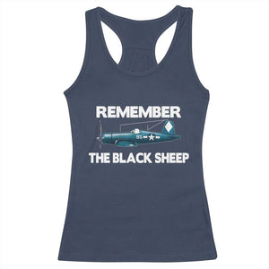CORSAIR WWII HISTORY Racerback Tank Top Black Sheep Squadron Pilot TS02 Navy Print Your Wear