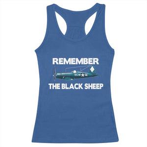 CORSAIR WWII HISTORY Racerback Tank Top Black Sheep Squadron Pilot TS02 Royal Blue Print Your Wear