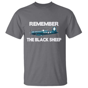 CORSAIR WWII HISTORY T Shirt Black Sheep Squadron Pilot TS02 Charcoal Print Your Wear