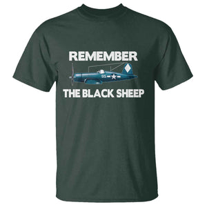 CORSAIR WWII HISTORY T Shirt Black Sheep Squadron Pilot TS02 Dark Forest Green Print Your Wear