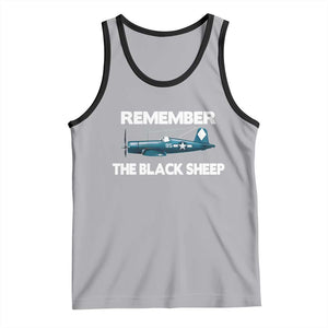 CORSAIR WWII HISTORY Tank Top Black Sheep Squadron Pilot TS02 Athletic Heather Black Print Your Wear