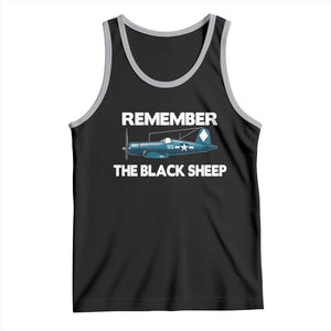 CORSAIR WWII HISTORY Tank Top Black Sheep Squadron Pilot TS02 Black Athletic Heather Print Your Wear