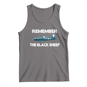 CORSAIR WWII HISTORY Tank Top Black Sheep Squadron Pilot TS02 Deep Heather Print Your Wear