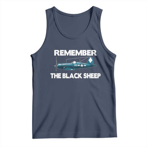 CORSAIR WWII HISTORY Tank Top Black Sheep Squadron Pilot TS02 Navy Print Your Wear