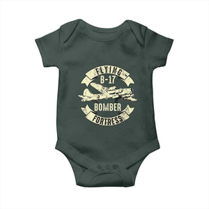 Vintage B-17 Bomber WW2 Aircraft Baby Onesie Plane Aviation Fighter Airplane Retro Grunge TS02 Print Your Wear