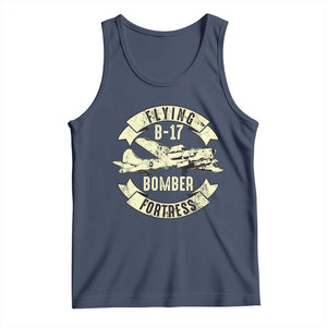 Vintage B-17 Bomber WW2 Aircraft Tank Top Plane Aviation Fighter Airplane Retro Grunge TS02 Navy Print Your Wear