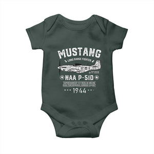 P-51 Mustang Baby Onesie North American Aviation WW2 P51 Fighter Plane TS02 Print Your Wear