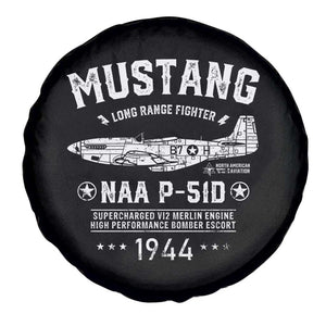 P-51 Mustang Spare Tire Cover North American Aviation WW2 P51 Fighter Plane TS02 Print Your Wear