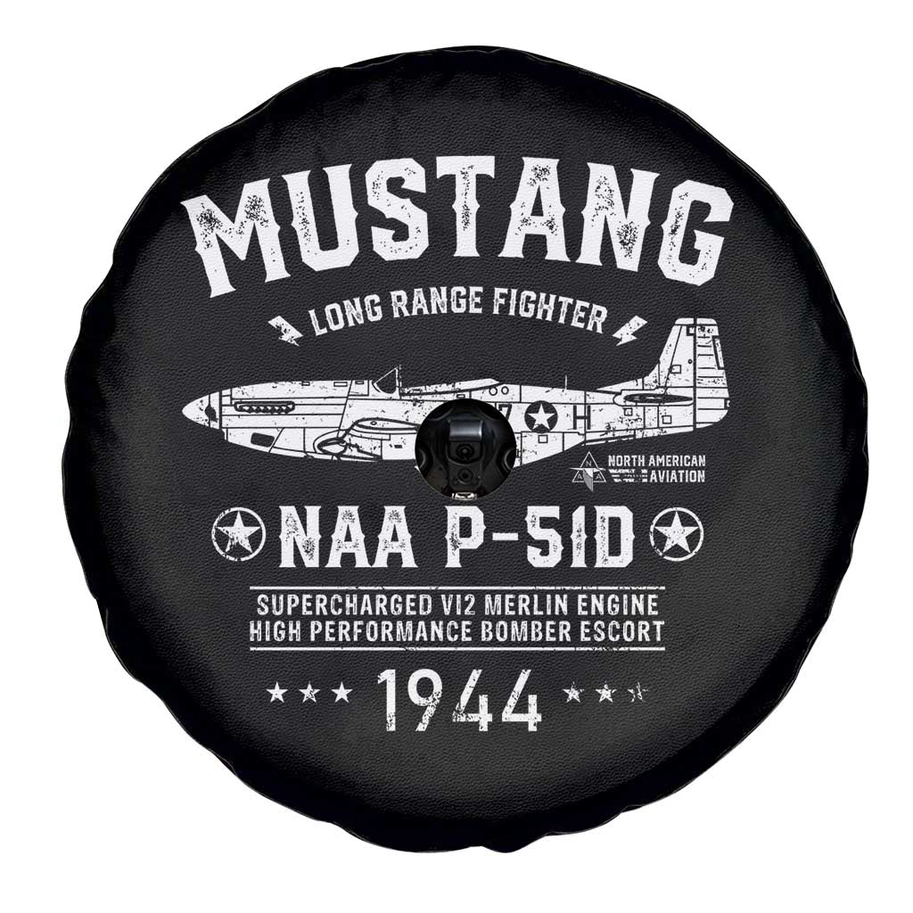 P-51 Mustang Spare Tire Cover North American Aviation WW2 P51 Fighter Plane TS02 Print Your Wear