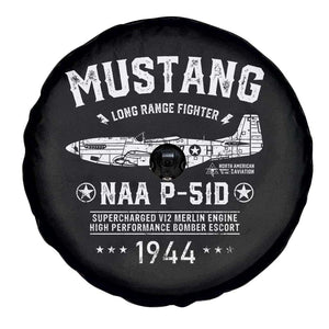 P-51 Mustang Spare Tire Cover North American Aviation WW2 P51 Fighter Plane TS02 Print Your Wear