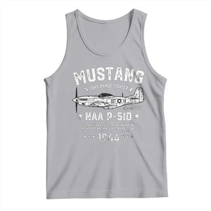 P-51 Mustang Tank Top North American Aviation WW2 P51 Fighter Plane TS02 Athletic Heather Print Your Wear