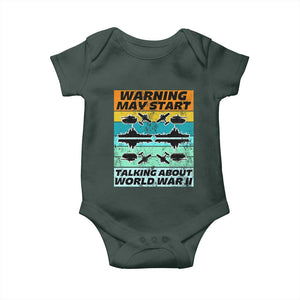 Retro World War 2 Memorabilia Baby Onesie May Start Talking About WWII WW2 Gear TS02 Print Your Wear