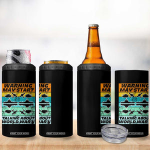 Retro World War 2 Memorabilia 4 in 1 Can Cooler Tumbler May Start Talking About WWII WW2 Gear TS02 Print Your Wear