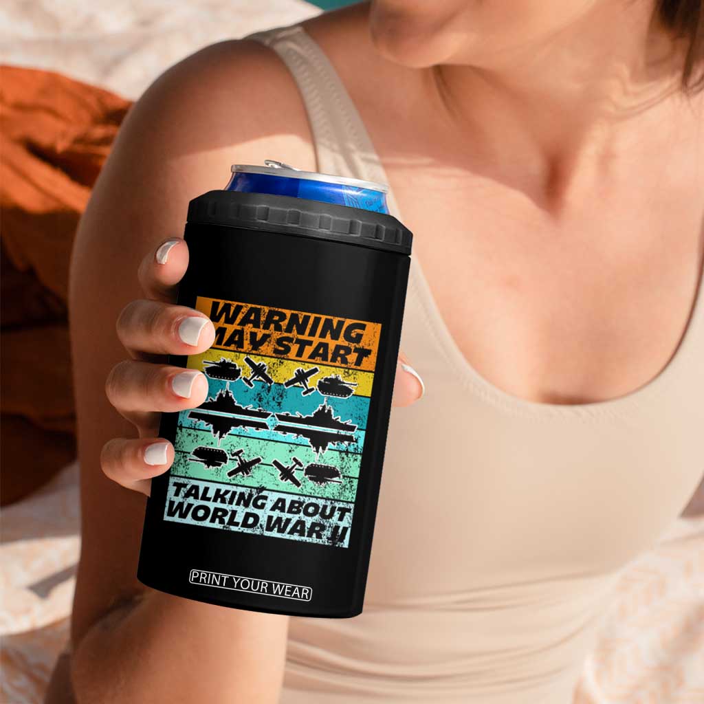 Retro World War 2 Memorabilia 4 in 1 Can Cooler Tumbler May Start Talking About WWII WW2 Gear TS02 Print Your Wear