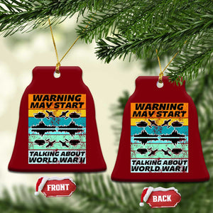 Retro World War 2 Memorabilia Ceramic Ornament May Start Talking About WWII WW2 Gear TS02 Print Your Wear
