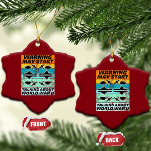 Retro World War 2 Memorabilia Ceramic Ornament May Start Talking About WWII WW2 Gear TS02 Print Your Wear