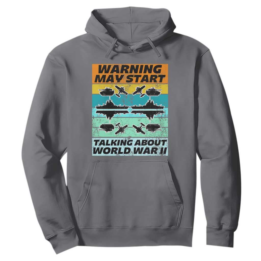 Retro World War 2 Memorabilia Hoodie May Start Talking About WWII WW2 Gear TS02 Charcoal Print Your Wear