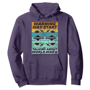 Retro World War 2 Memorabilia Hoodie May Start Talking About WWII WW2 Gear TS02 Purple Print Your Wear
