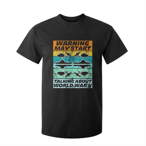 Retro World War 2 Memorabilia T Shirt For Kid May Start Talking About WWII WW2 Gear TS02 Black Print Your Wear