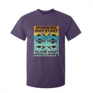 Retro World War 2 Memorabilia T Shirt For Kid May Start Talking About WWII WW2 Gear TS02 Purple Print Your Wear