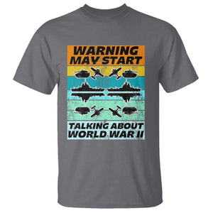 Retro World War 2 Memorabilia T Shirt May Start Talking About WWII WW2 Gear TS02 Charcoal Print Your Wear