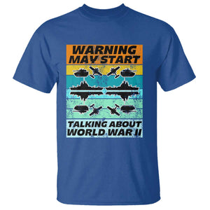 Retro World War 2 Memorabilia T Shirt May Start Talking About WWII WW2 Gear TS02 Royal Blue Print Your Wear