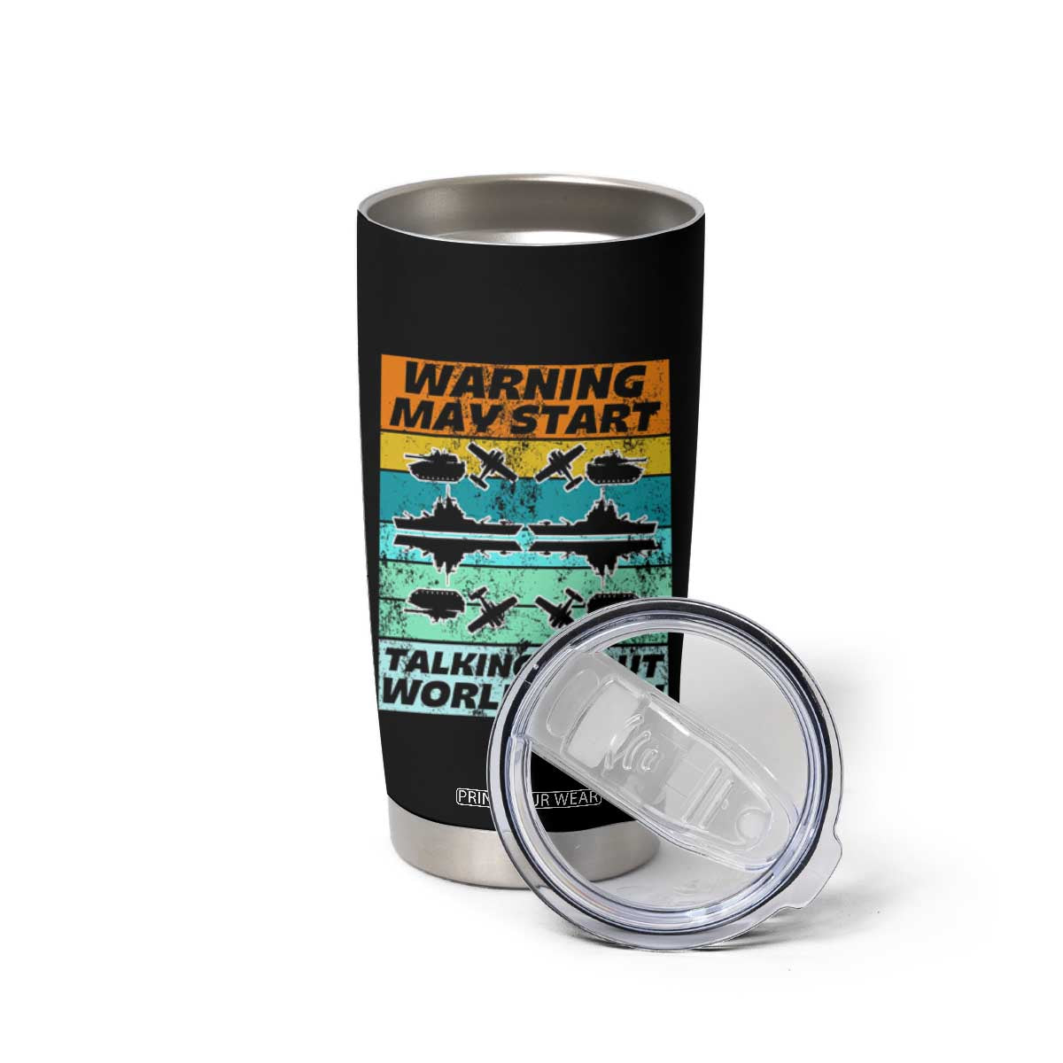 Retro World War 2 Memorabilia Tumbler Cup May Start Talking About WWII WW2 Gear TS02 Print Your Wear
