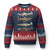 WW2 Warplanes B-17 P51 Ugly Christmas Sweater Vintage WWII Fighter Planes Iconic Military Aircraft TS02 Navy Red Print Your Wear