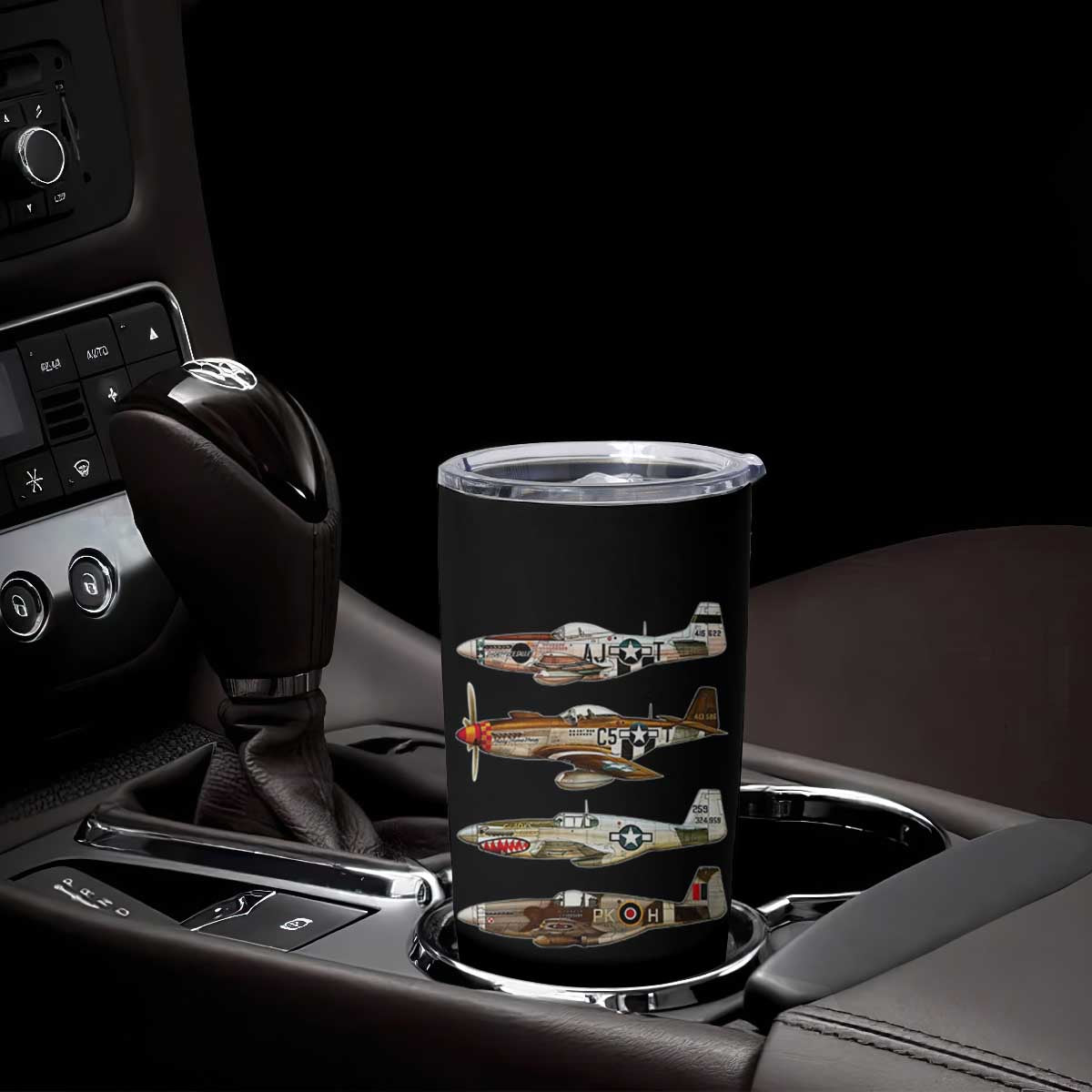 WW2 Warplanes B-17 P51 Tumbler Cup Vintage WWII Fighter Planes Iconic Military Aircraft TS02 Print Your Wear