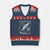 B-17 Flying Fortress V-Neck Knit Sweater Vest WW2 B-17G Bomber Vintage Aviation TS02 Navy Red Print Your Wear