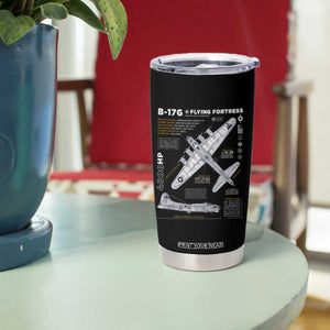 B-17 Flying Fortress Tumbler Cup WW2 B-17G Bomber Vintage Aviation TS02 Print Your Wear