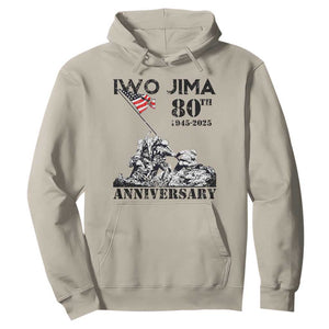 Iwo Jima WWII Veteran Hoodie 80th Anniversary 4th of July US Flag TS02 Sand Print Your Wear