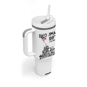 Iwo Jima WWII Veteran Tumbler With Handle 80th Anniversary 4th of July US Flag TS02 Print Your Wear