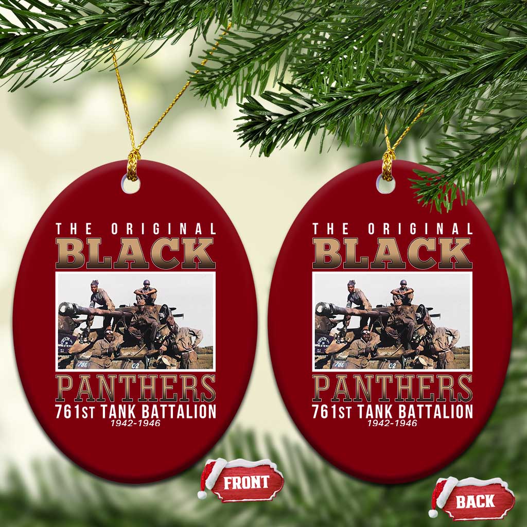 761st Tank Battalion Tribute Ceramic Ornament Black Panthers WW2 Heroes TS02 Print Your Wear