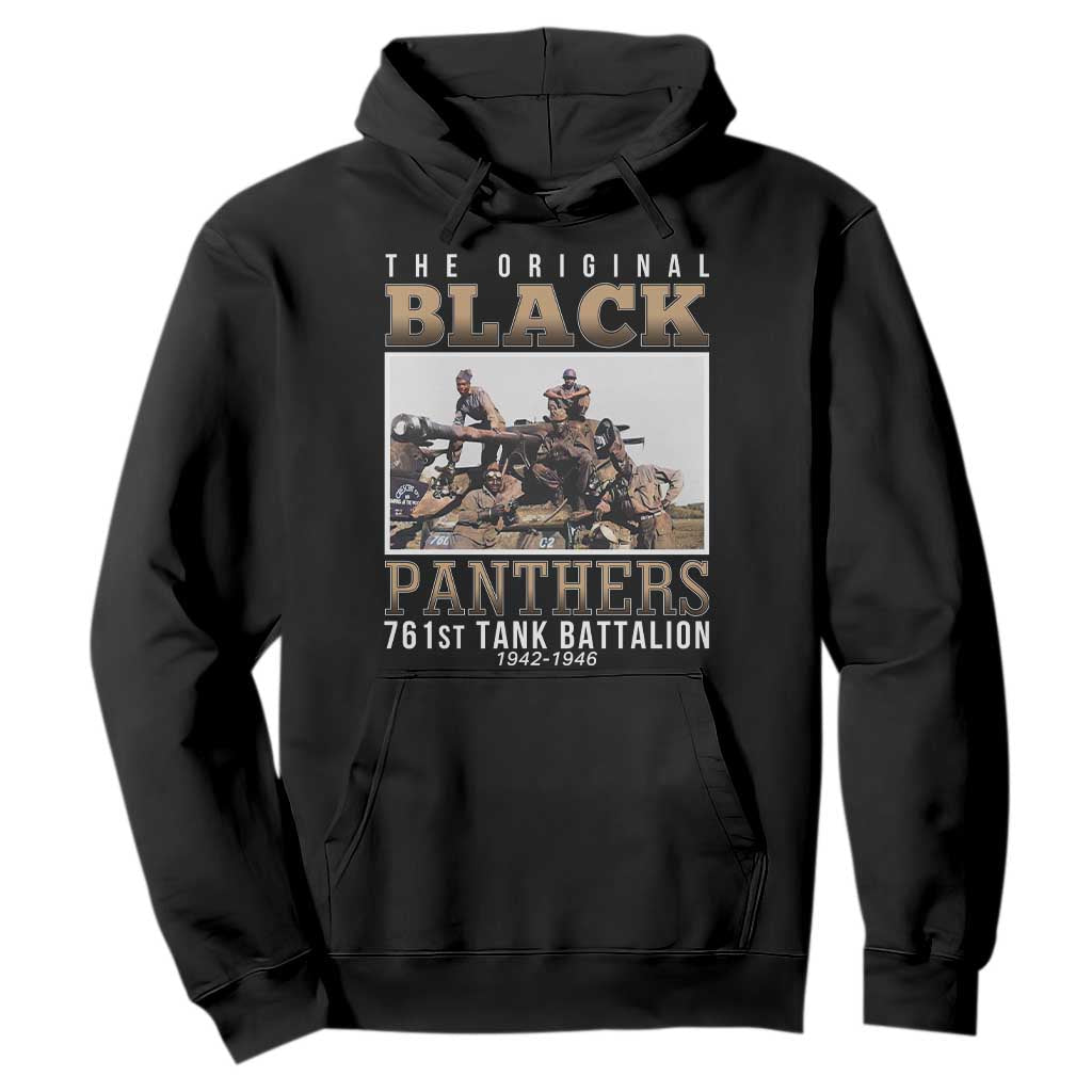 761st Tank Battalion Tribute Hoodie Black Panthers WW2 Heroes TS02 Black Print Your Wear