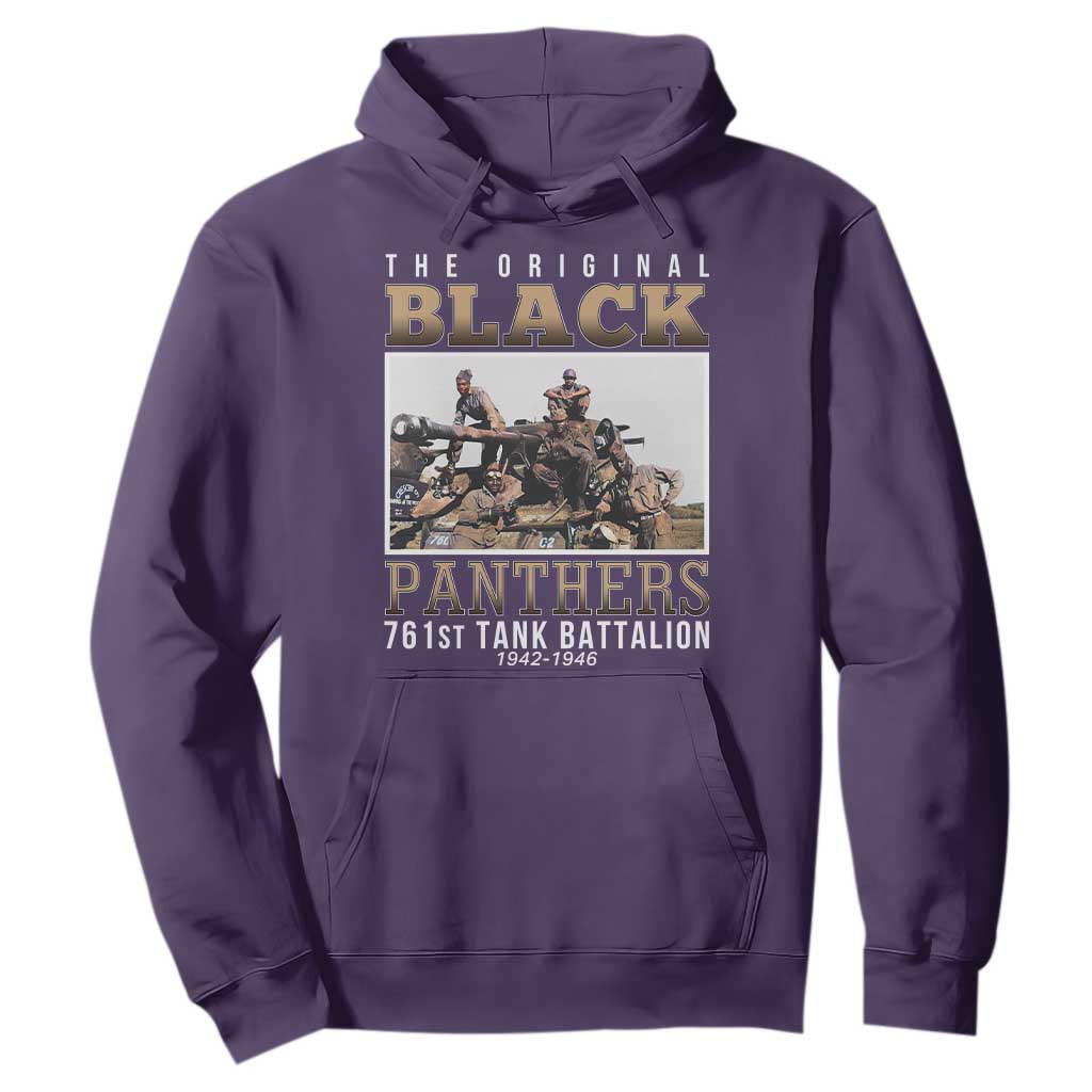 761st Tank Battalion Tribute Hoodie Black Panthers WW2 Heroes TS02 Purple Print Your Wear