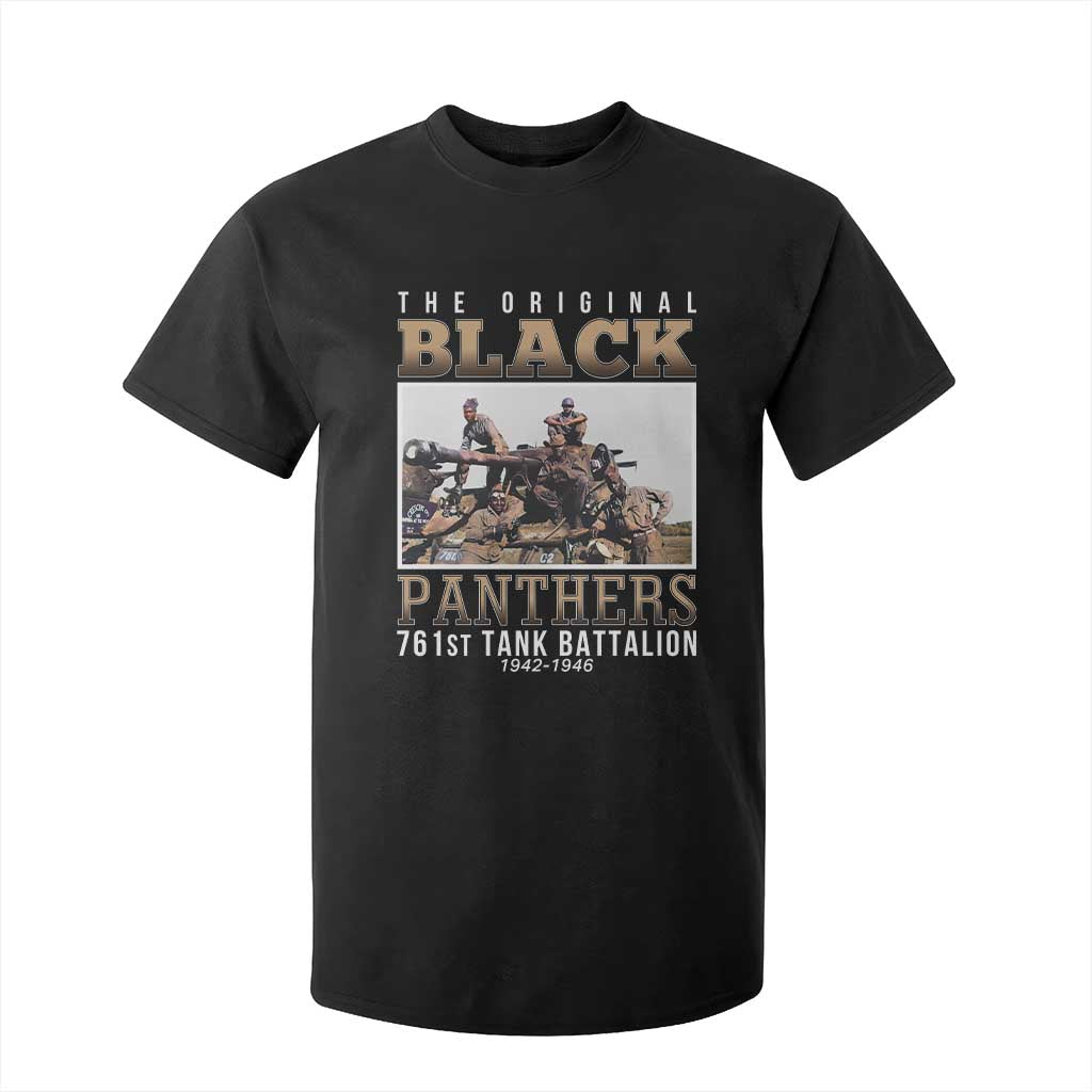 761st Tank Battalion Tribute T Shirt For Kid Black Panthers WW2 Heroes TS02 Black Print Your Wear