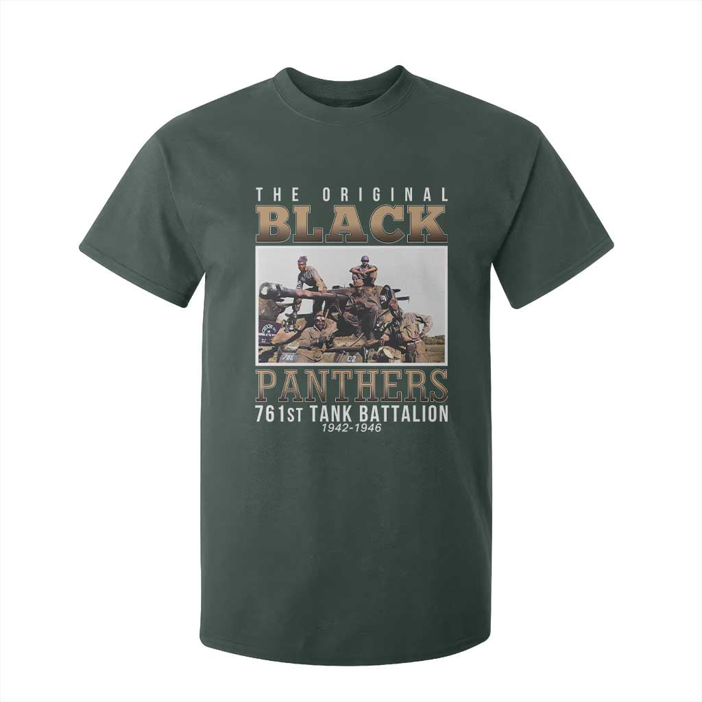 761st Tank Battalion Tribute T Shirt For Kid Black Panthers WW2 Heroes TS02 Dark Forest Green Print Your Wear