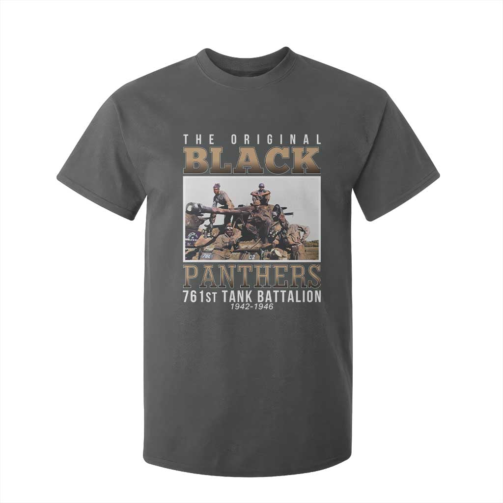761st Tank Battalion Tribute T Shirt For Kid Black Panthers WW2 Heroes TS02 Dark Heather Print Your Wear